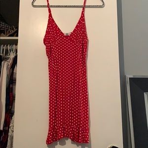 Red poka dot Dress